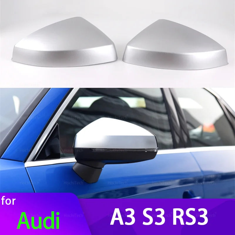 Couvercles de rétroviseur latéral en finition carbone pour Audi A3 S3 RS4 8V