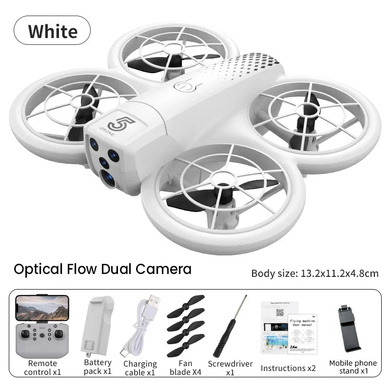 Cz05 RC Drone Dual Cam FPV 2.4G &ndash; Lightweight Design white camera
