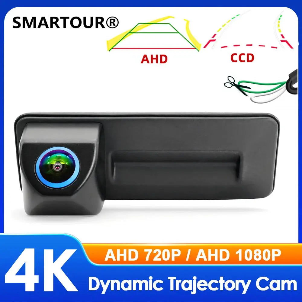 4K 1080P AHD Car Trunk Handle Reverse Backup Camera Dynamic Trajectory For VW Skoda Octavia 2 3 A5 Fabia Yeti Superb Audi A1 A3 by InterCyprus Trading Ltd