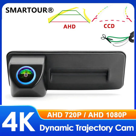 4K 1080P AHD Car Trunk Handle Reverse Backup Camera Dynamic Trajectory For VW Skoda Octavia 2 3 A5 Fabia Yeti Superb Audi A1 A3 by InterCyprus Trading Ltd