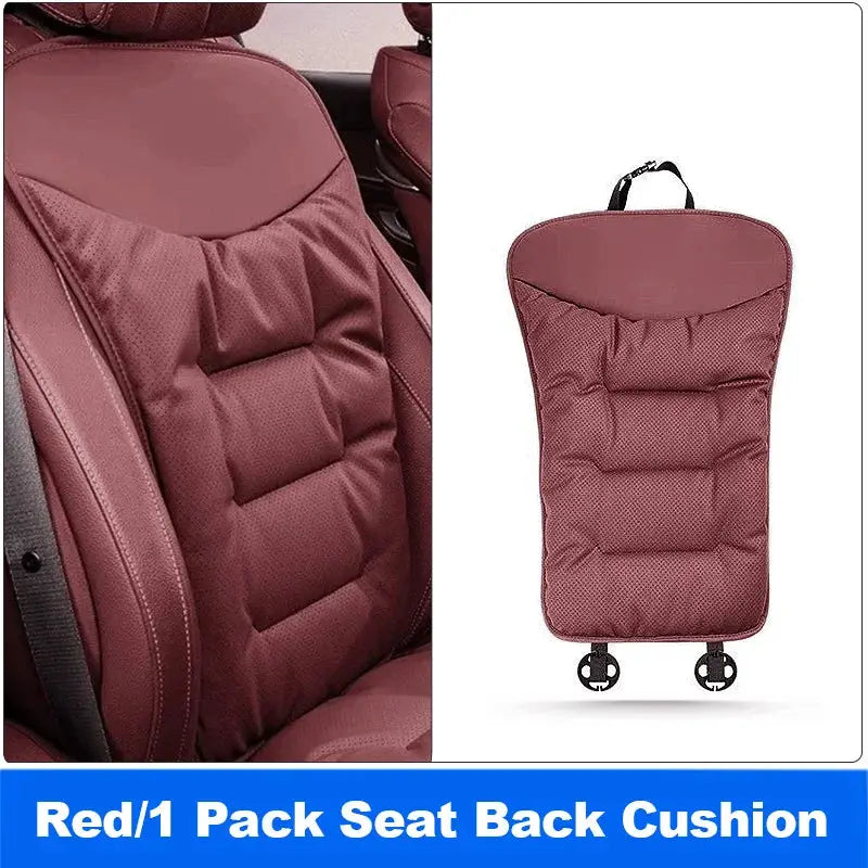 Vtear Universal Car Backrest Pad Front Seat Cushion Back Support Trim Breathable Hole Anti Slip Soft Padded Interior Accessories by InterCyprus Trading Ltd