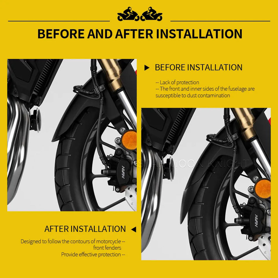 Расширитель переднего крыла Honda CB1000 Hornet SP 2025 для защиты от брызг