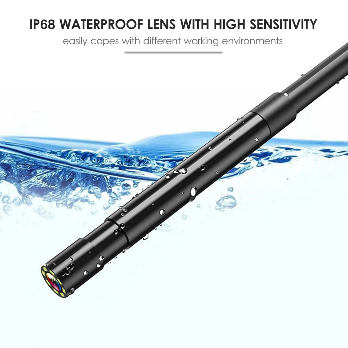 1080P Digital Borescope IP68 Endoscope &ndash; Waterproof Design