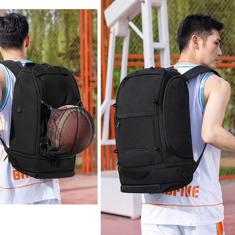Soccer Basketball Backpack With Shoes Pack &ndash; Large Capacity