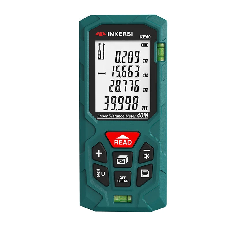 INKERSI High Precision Laser Distance Meter - 40M/70M/120M Measurement Tools