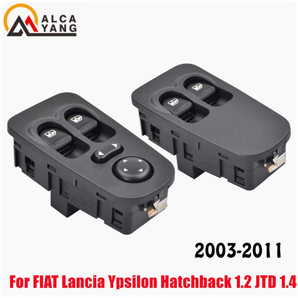 Interruptor de Janela Eléctrica Frontal com ABS Para Fiat Lancia Ypsilon