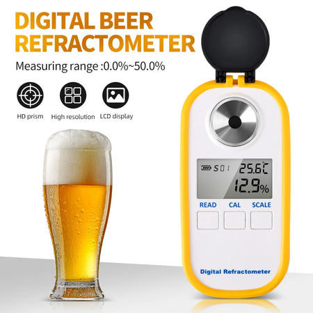 Precision Alcohol Refractometer ATC &ndash; One-Click Calibration