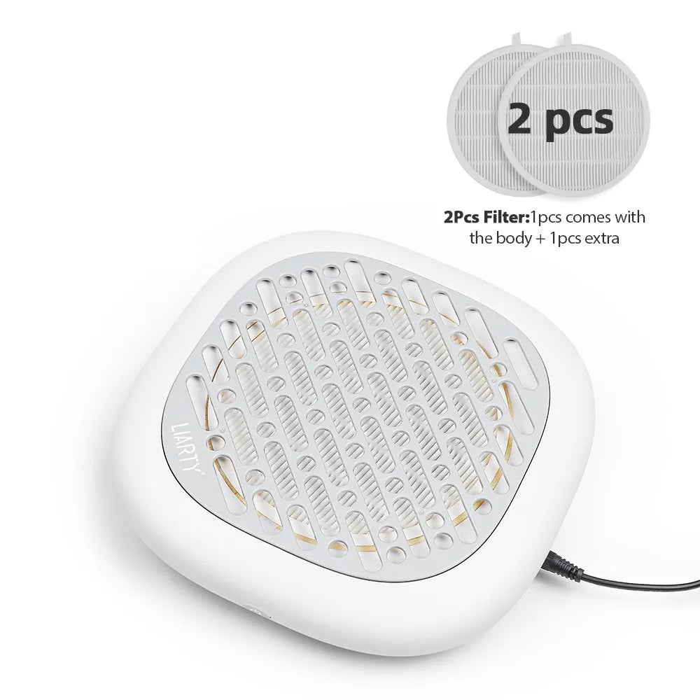 130W Powerful Brushless Nail Dust Collector &ndash; Super Suction Nail Dust Extractor Grey / US PLUG (100-110V)