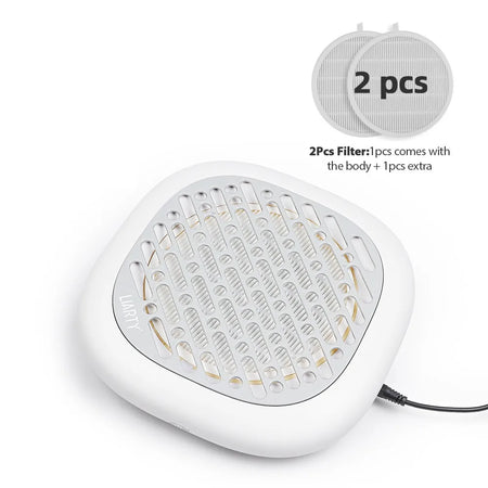 130W Powerful Brushless Nail Dust Collector &ndash; Super Suction Nail Dust Extractor Grey / US PLUG (100-110V)