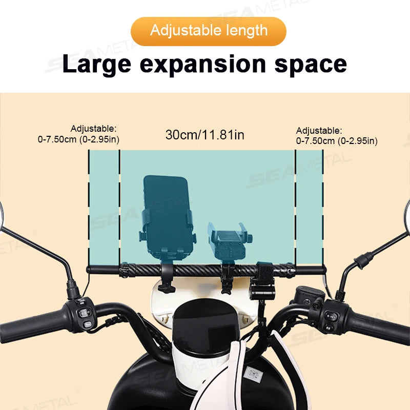 SEAMETAL Length Adjustable Extender Bar &ndash; Versatile Mounting Solution for Motorcycles and ATVs