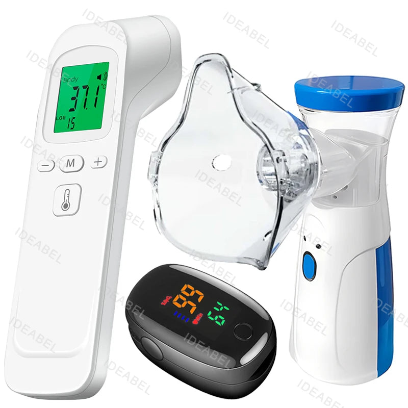 Oximeter Øretermometer Håndholdt Nebulizer Inhalator Mesh
