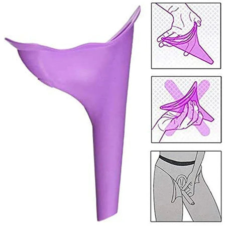 Portable Emergency Toilet Urinal &ndash; Retractable Car Urinal