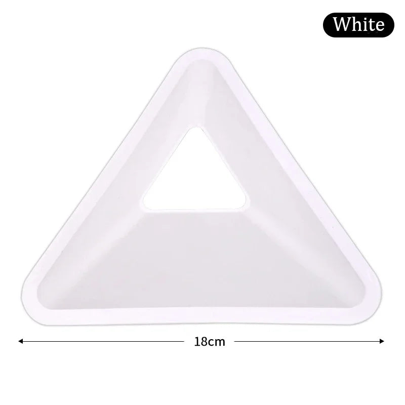 10PCS Triangular Football Training Cones - Agility Markers for Soccer Practice White 10PCS