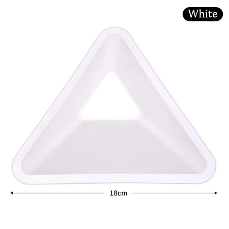 10PCS Triangular Football Training Cones - Agility Markers for Soccer Practice White 10PCS