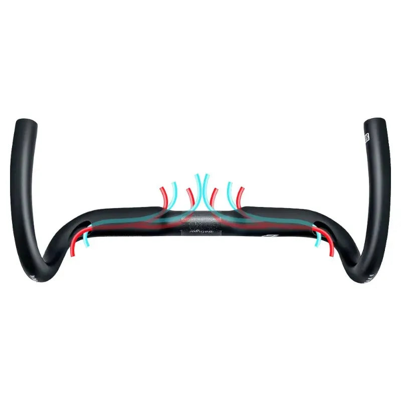 BALUGOE Full Internal Wiring Road Bike Handle Bar Full Carbon Road Bicycle Handlebar Professional Competition Carbon Fiber Bar by InterCyprus Trading Ltd