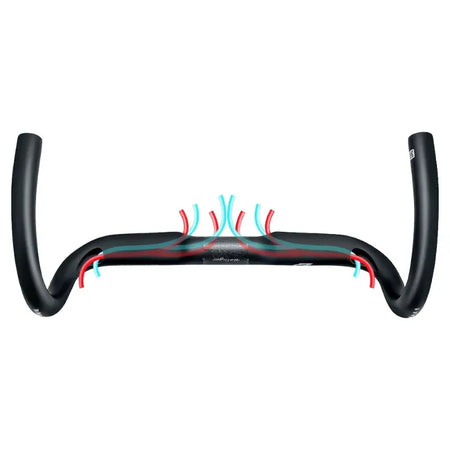 BALUGOE Full Carbon Road Bicycle Handlebar Full Internal Wiring Road Bike Handle Bar Professional Competition Carbon Fiber Bar by InterCyprus Trading Ltd
