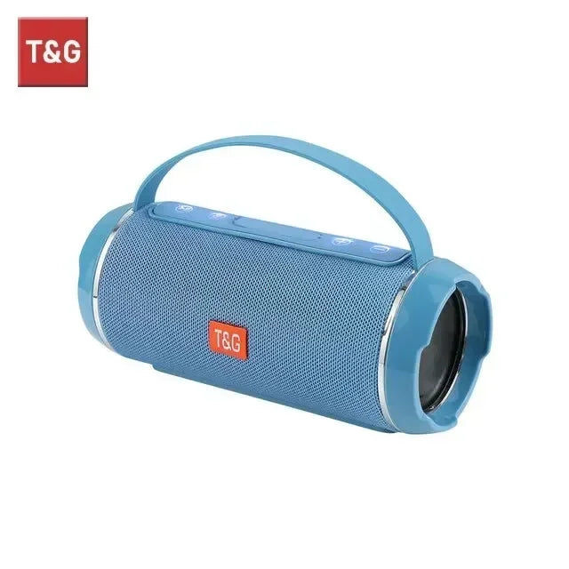 Powerful Waterproof TWS Bluetooth Speaker with 3D Stereo Sound Blue / 1200mAh