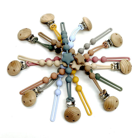 Silicone Pacifier Chain &ndash; Anti-Drop Safety Clip