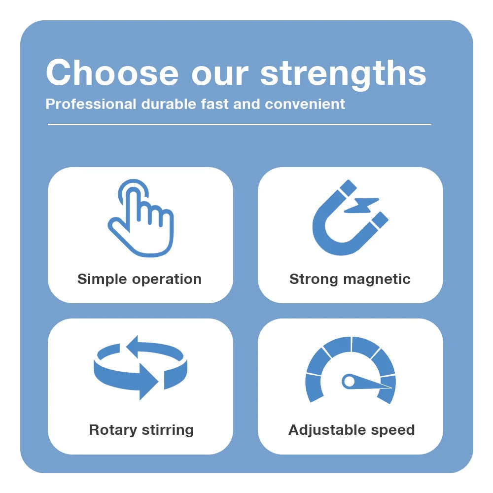 Magnetic Stirrer Mixer C2 &ndash; Adjustable Speed Up to 2500 RPM