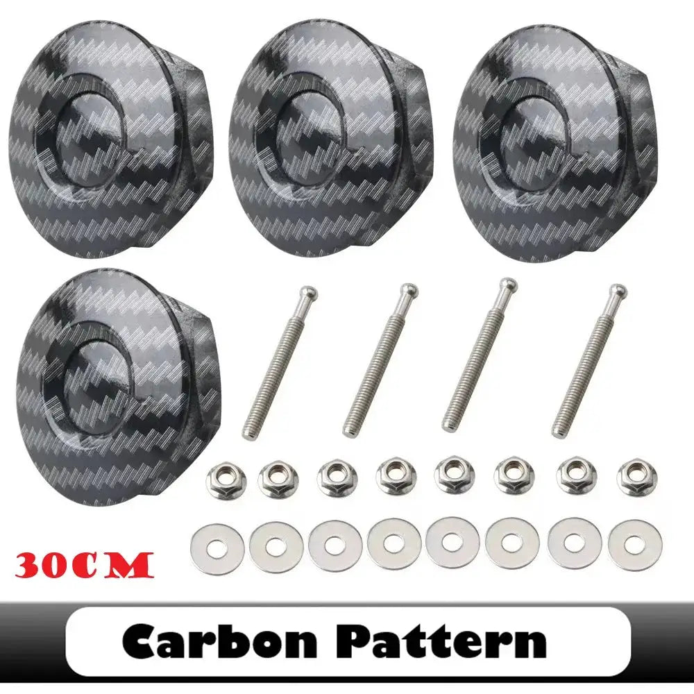 4Pcs 25/30/32mm Car Push Button Bonnet Hood Pin Quick Release Latch Lock Clip Kit Aluminum Engine Exterior Parts Universal by InterCyprus Trading Ltd