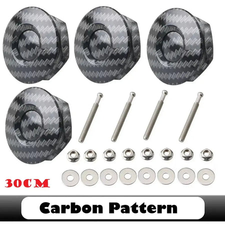 4Pcs 25/30/32mm Car Push Button Bonnet Hood Pin Quick Release Latch Lock Clip Kit Aluminum Engine Exterior Parts Universal by InterCyprus Trading Ltd