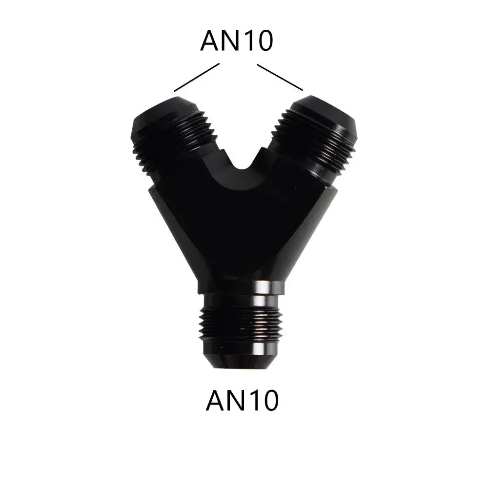 High Quality AN4 AN6 AN8 AN10 Y Adapter Block Male Thread Fuel Hose Fitting Adapters Tee Oil Pipe Joint Universal Aluminium by InterCyprus Trading Ltd