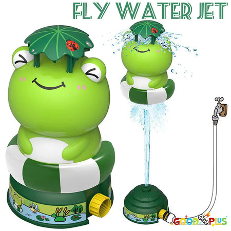Cartoon Frog Water Sprinkler Toy &ndash; Rotating Spray Action