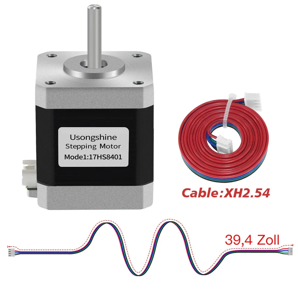 Usongshine Nema 17 Stepper Motor 17HS4401 &ndash; Precision Performance for CNC and 3D Printing 17HS8401 XH2.54 / 3PCS