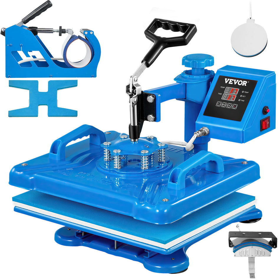 SucceBuy 12X15 Inch 5 In 1 Heat Press &ndash; Sublimation Swing