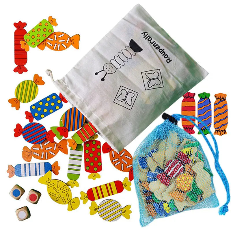 Brozebra TTF00856 Wooden Sensory Dice Game &ndash; Color Match