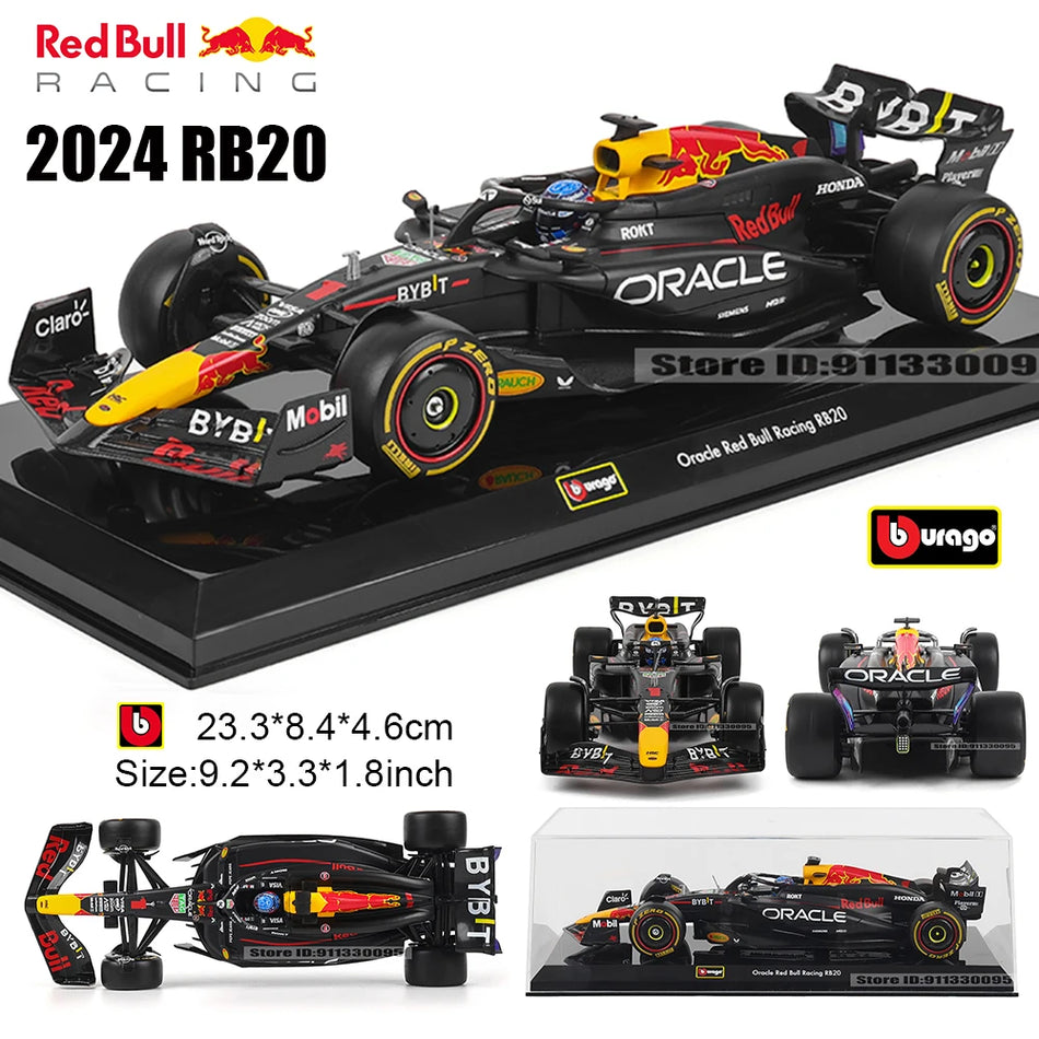 Coche de modelo F1 de metal fundido 1:24 para Red Bull Racing