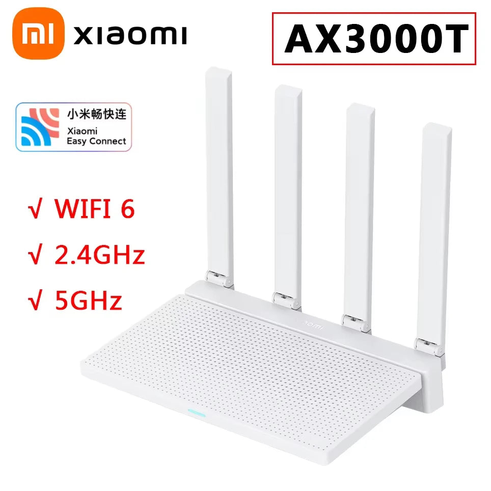 Original Xiaomi Router AX3000T &ndash; WiFi 6 Dual Band 160MHz