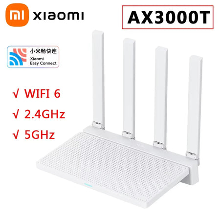 Original Xiaomi Router AX3000T &ndash; WiFi 6 Dual Band 160MHz