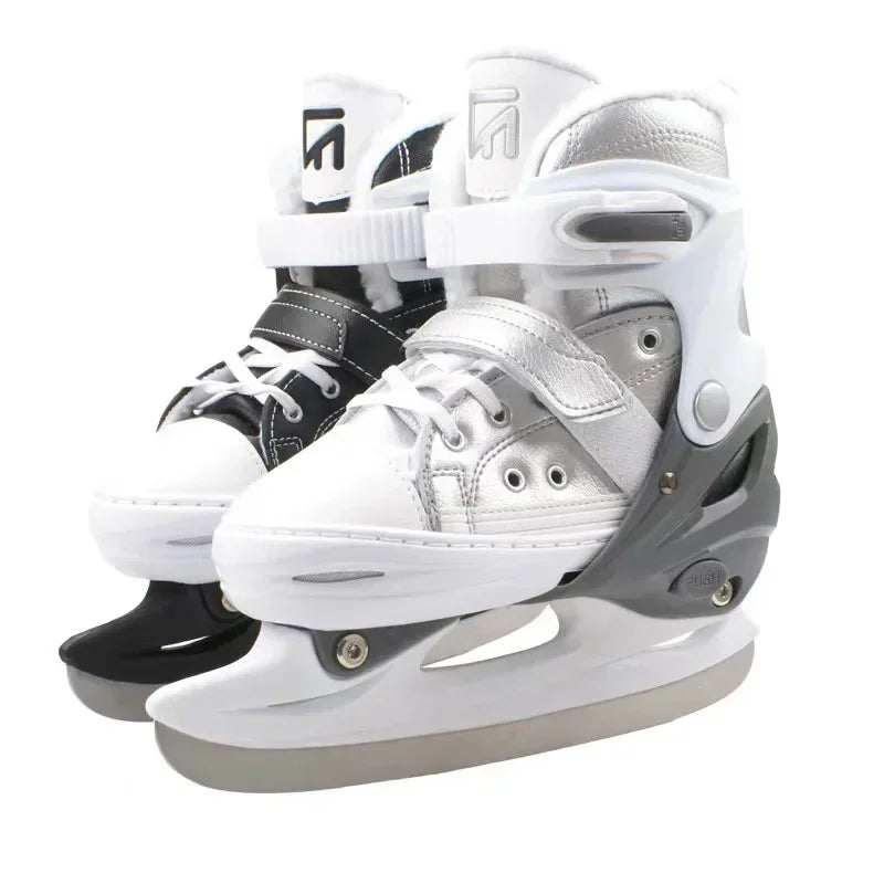SMVP Adjustable Ice Skates &ndash; Perfect for Beginners and Kids