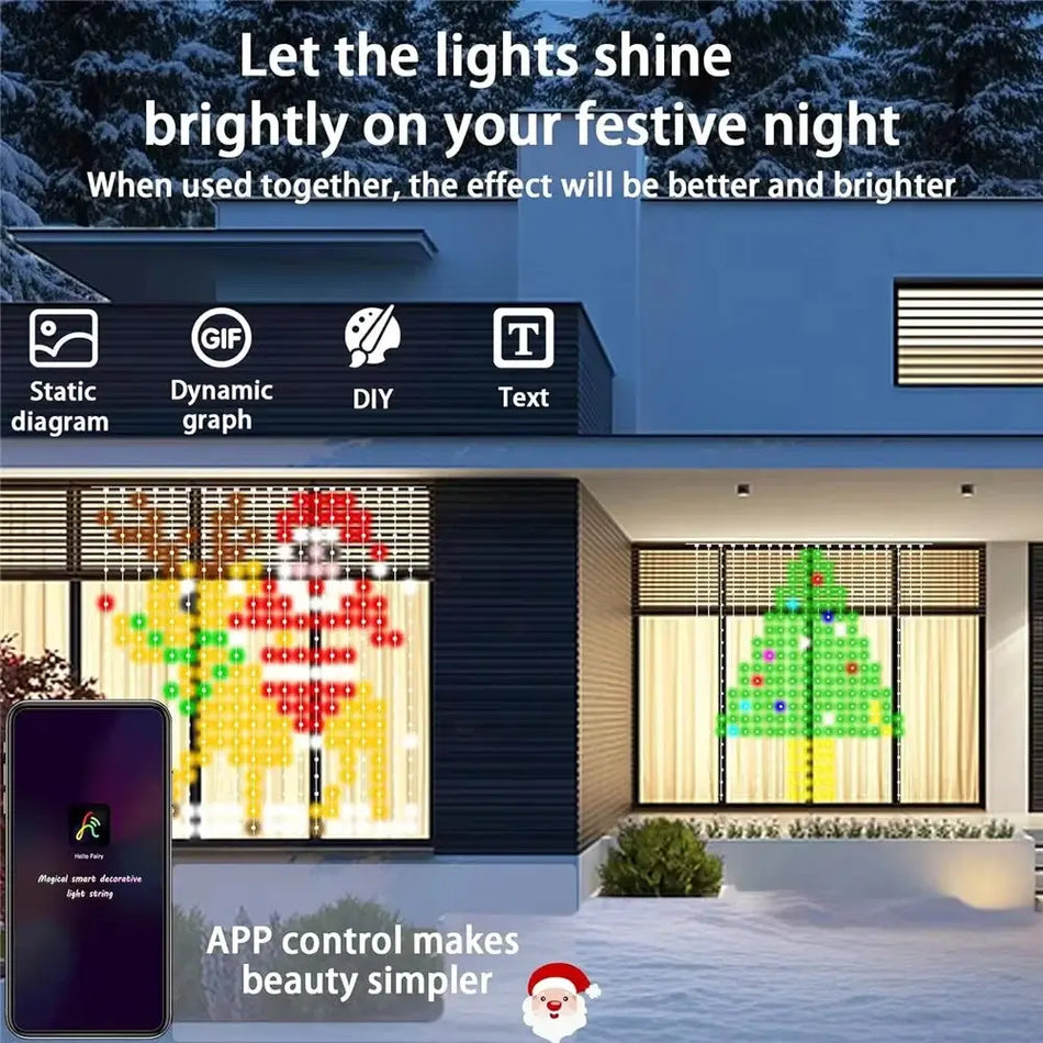 Smart LED Curtain Lights With App Control and RGB Dimming For Home Decor by InterCyprus Trading Ltd