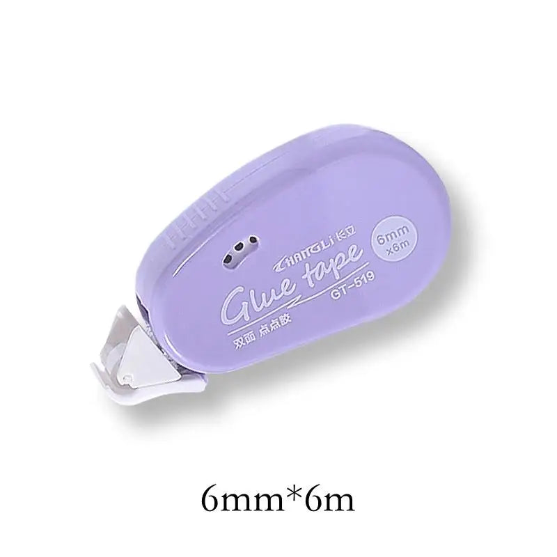 6m x 6mm Double Sided Adhesive Dots Tape for Scrapbooking, Collage &amp; DIY Projects Purple