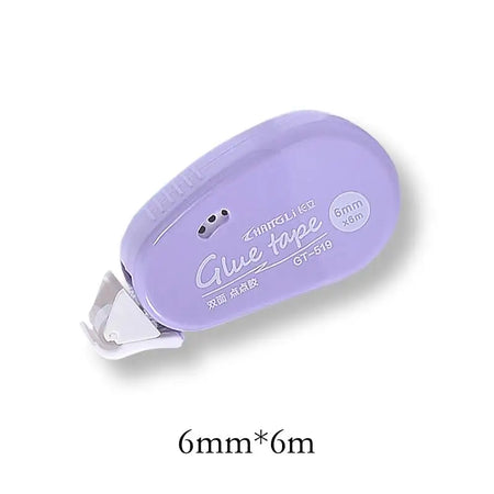 6m x 6mm Double Sided Adhesive Dots Tape for Scrapbooking, Collage &amp; DIY Projects Purple