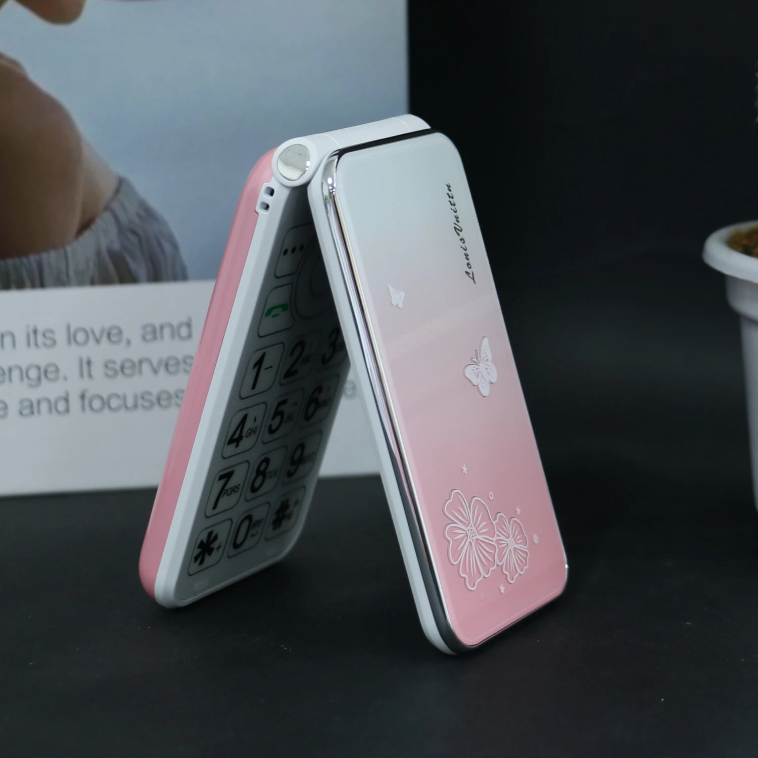 Pink Classic Mini Flip Women Phone &ndash; Large Button SOS Dial Pink / Standard