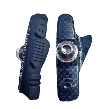R470VC Road Bike Brake Pads &ndash; CNC Machined V-Brake Shoes Carbon fiber color
