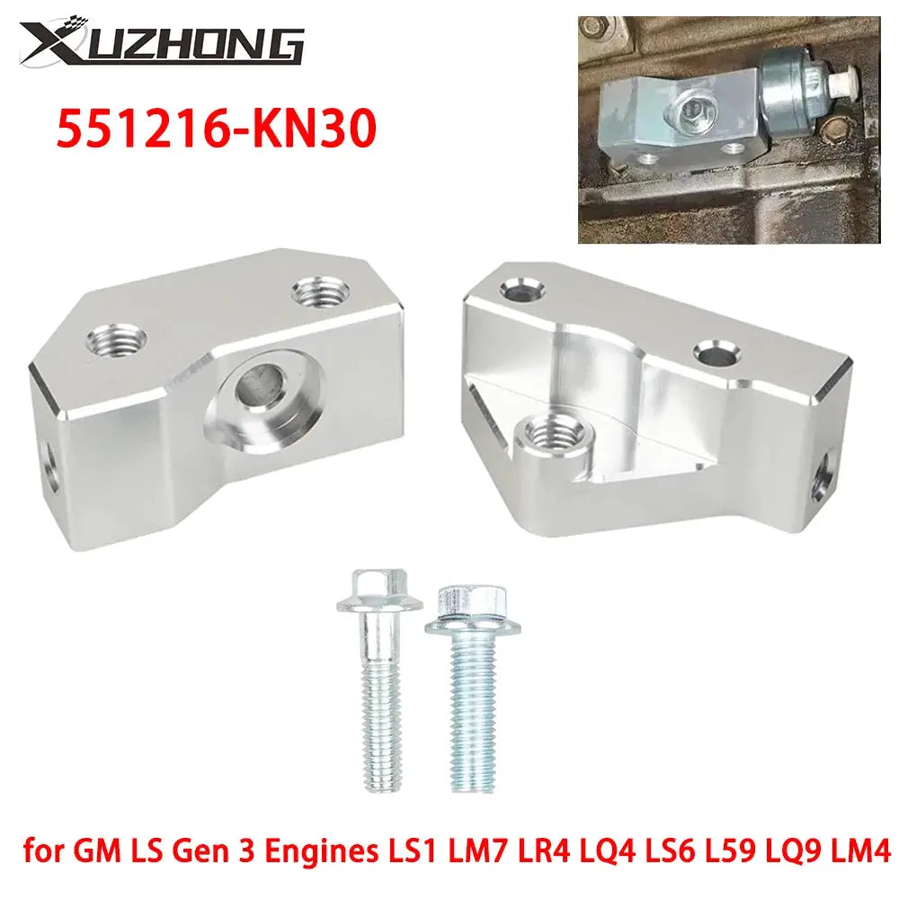 551216-KN30 Knock Sensor and Hardnesses Relocation Bracket Kit Fit for GM LS Gen 3 Engines LS1 LM7 LR4 LQ4 LS6 L59 LQ9 LM4 by InterCyprus Trading Ltd