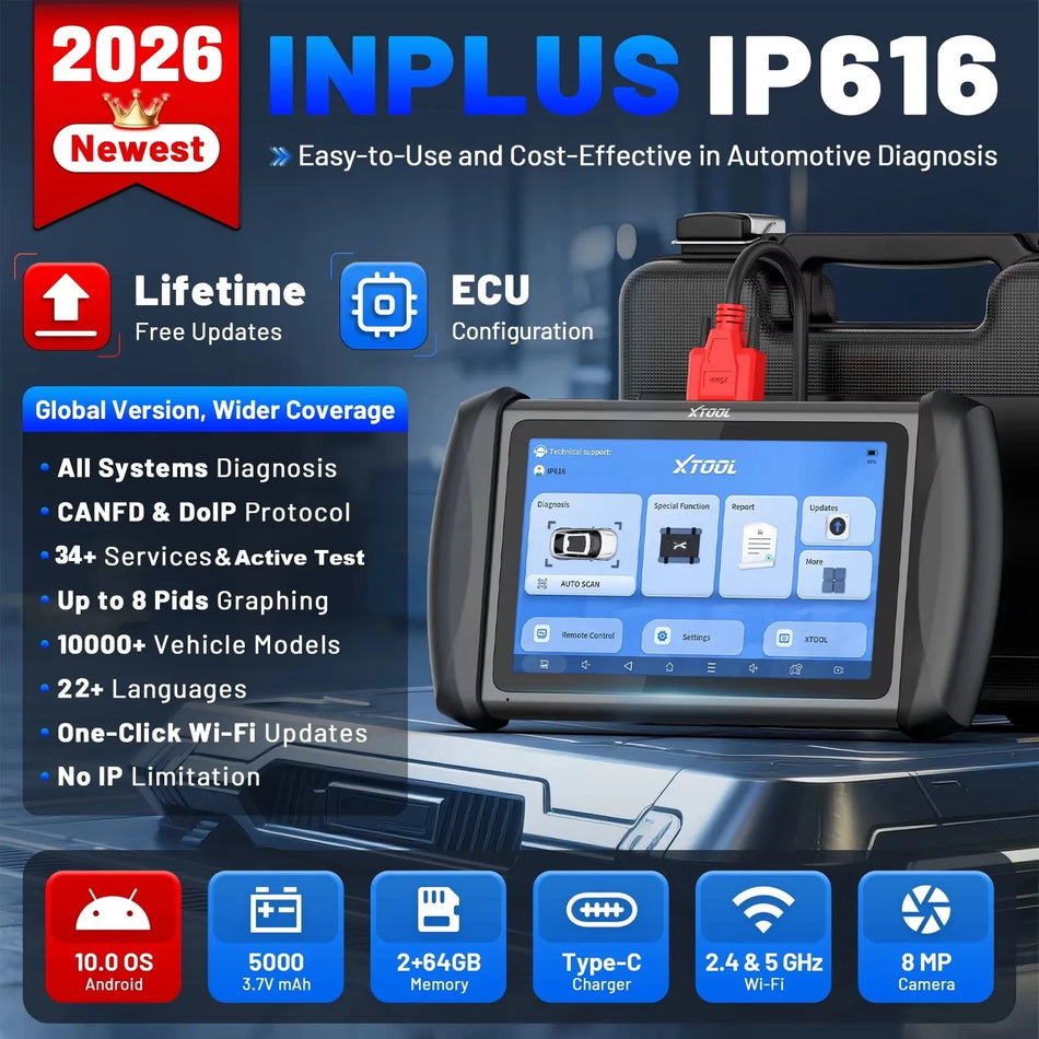 Automobil-Scanner vollständiges System Diagnosetool CAN FD DOIP für FCA IP616 V2.0