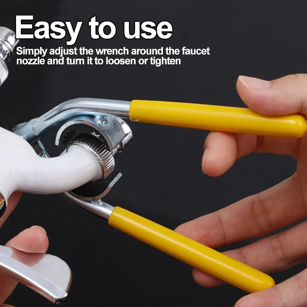 Multi-Functional Faucet Spout Removal Wrench - Torque &amp; Repair Tool