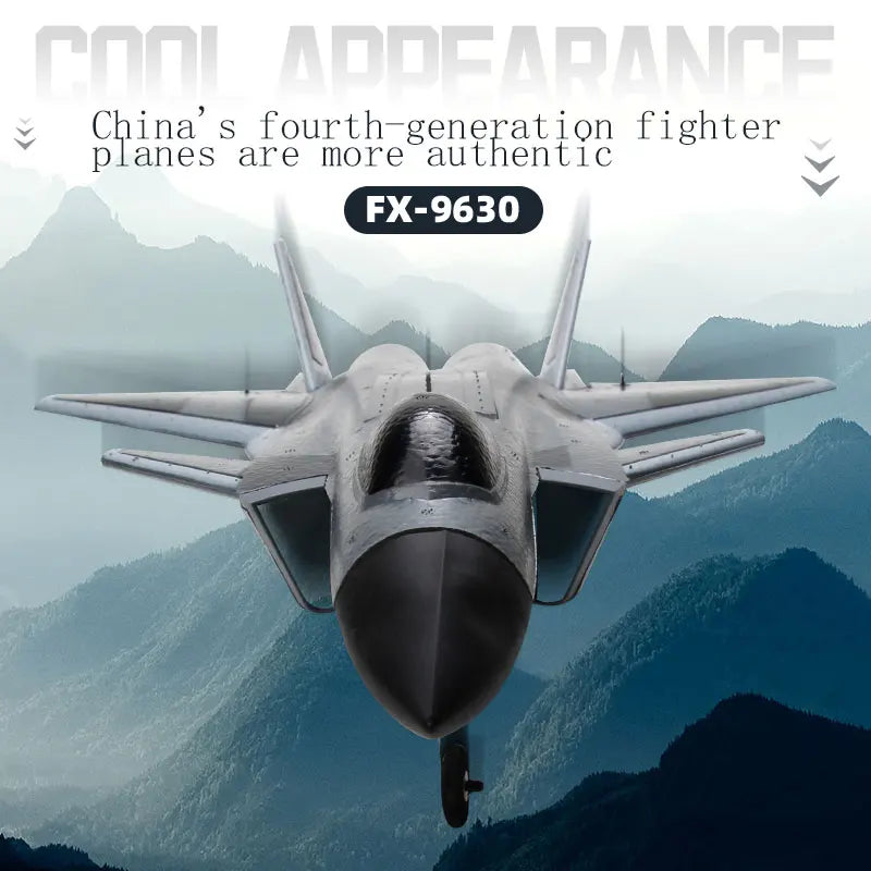 FX9630 J20 Fighter RC Plane with Anti-Collision Soft Rubber Head and Culvert Design
