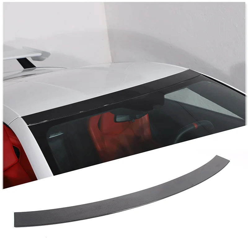 Prawdziwa górna listwa przedniej szyby z włókna węglowego do Corvette C8