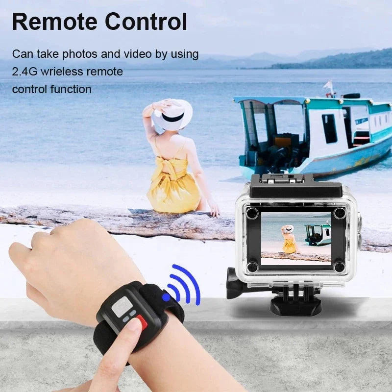 4K Action Camera &ndash; Waterproof With 170 Degree Field Of View