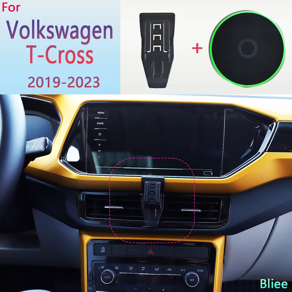 VW T Cross Magnetisk Telefonhållare 15W Trådlös MagSafe Bas