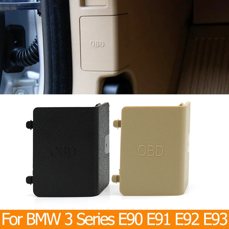 OBD Port Cover Trim for BMW 3 Series E90 E91 E92 E93 PC-ABS Protective Panel Cap LHD Compatible