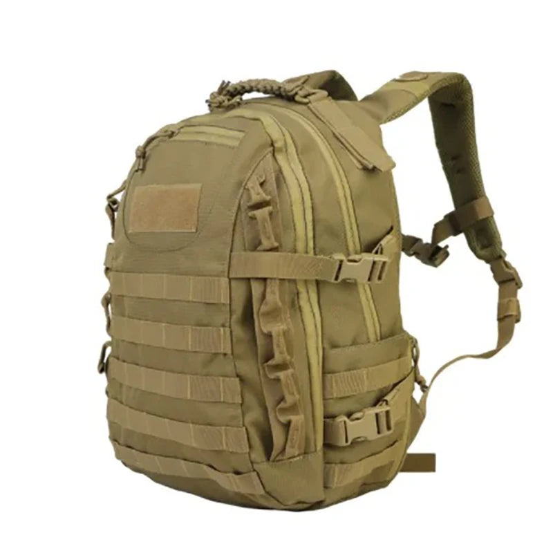 35L Tactical Backpack &ndash; Soft Back Comfort For Outdoors khaki / 16 inches