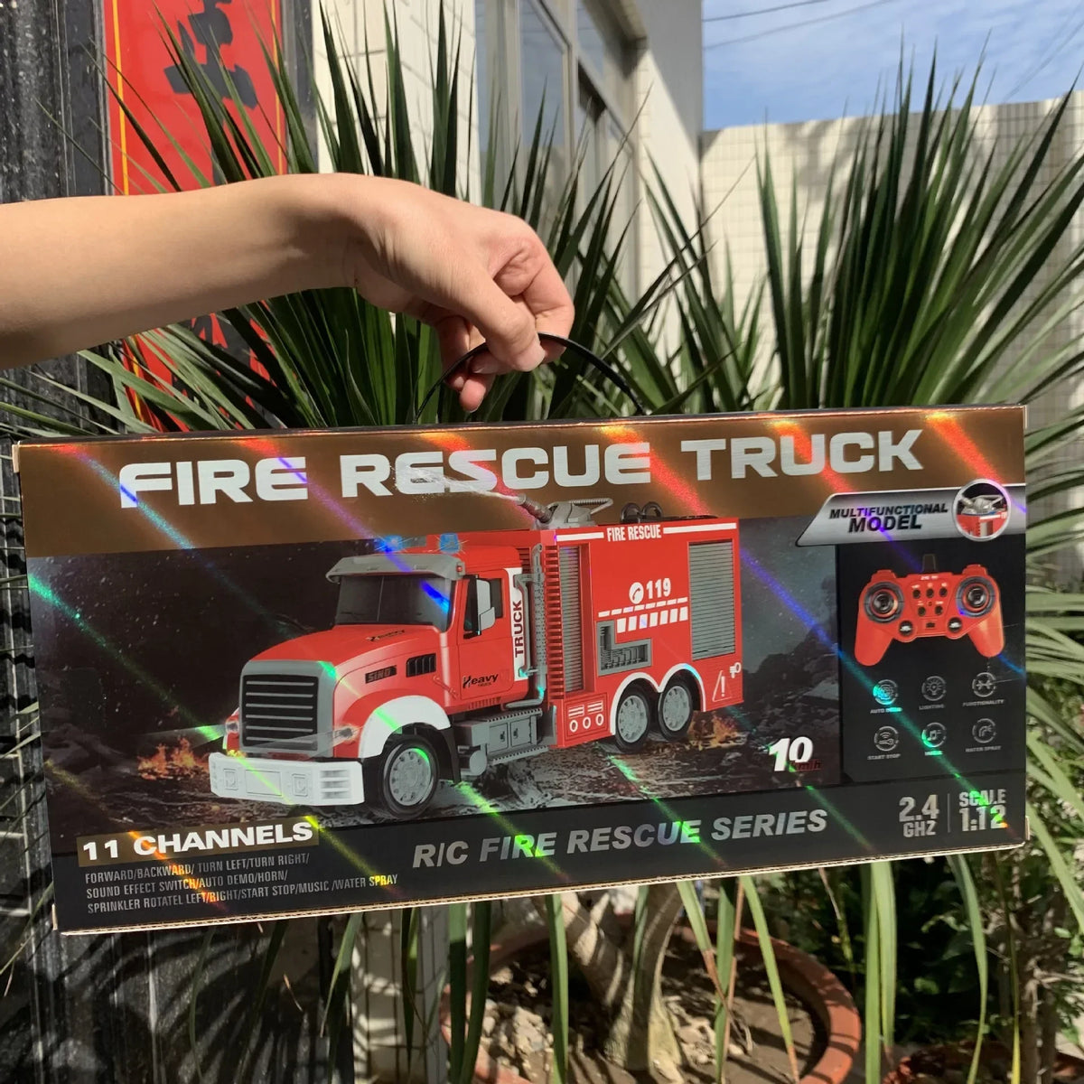 Rc Fire Engine Car &ndash; 2.4G Remote Control with Sound and Lights