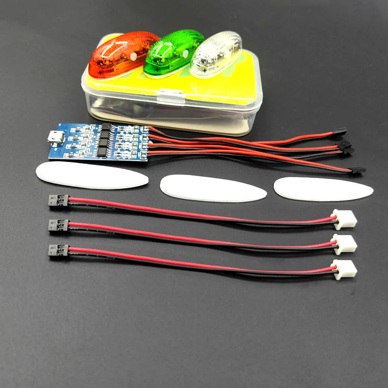 ZMR 1S Rechargeable Wireless Navigation Light with 4 Flicker Modes for RC Models Basic Edition